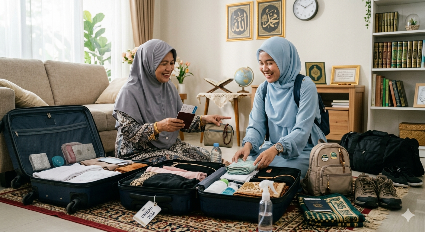 panduan umroh pemula, persiapan sebelum umroh, tips umroh pertama kali, perlengkapan umroh, tata cara umroh