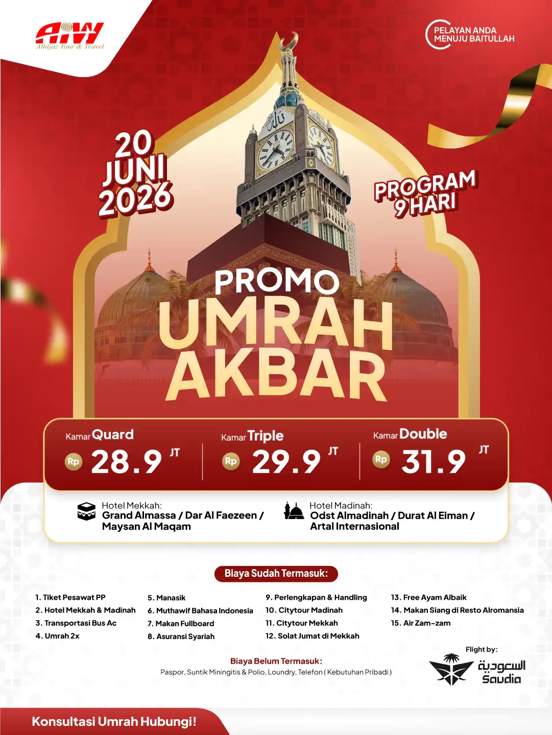 UMROH PROMO UMRAH AKBAR 9HR