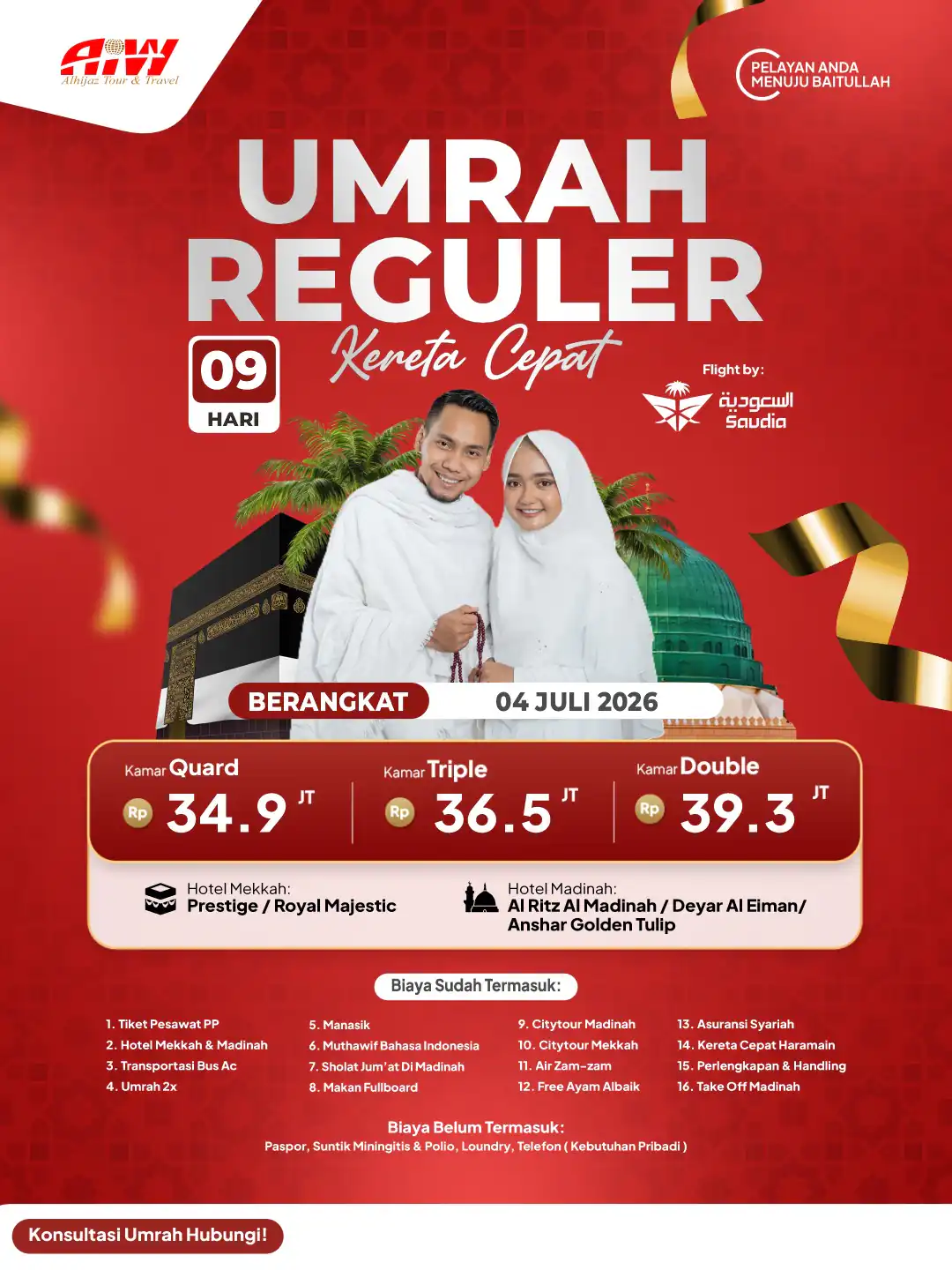 UMROH REGULER 9HR (KERETA CEPAT)
