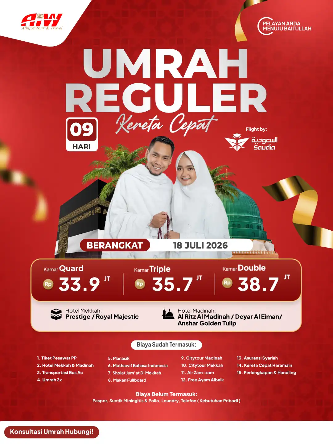 UMROH REGULER 9HR (KERETA CEPAT)
